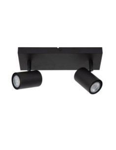 Plafonnier Led  2xGU10 40 W Dimmable Métal Noir - Lucide - Amigo 2