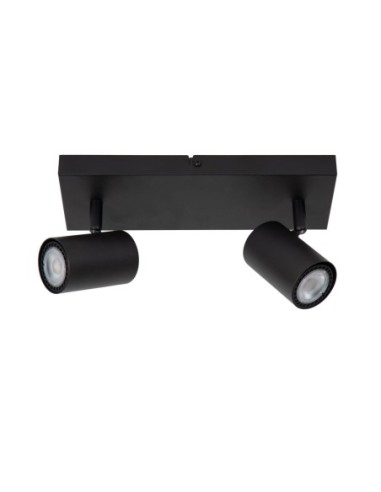 Plafonnier Led  2xGU10 40 W Dimmable Métal Noir - Lucide - Amigo