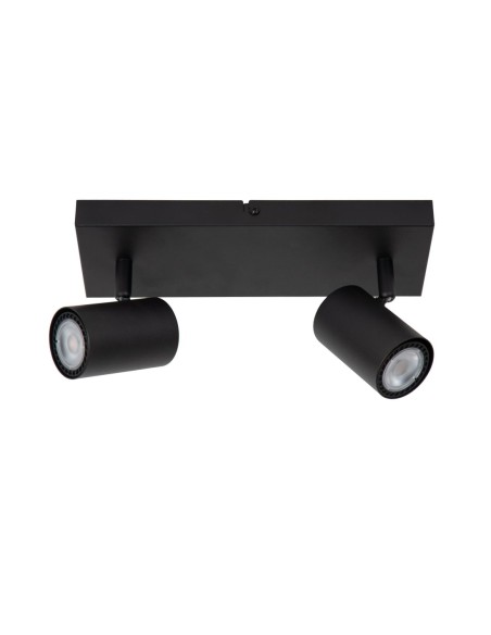 Plafonnier Led  2xGU10 40 W Dimmable Métal Noir - Lucide - Amigo