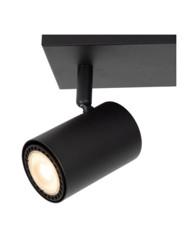 Plafonnier Led  2xGU10 40 W Dimmable Métal Noir - Lucide - Amigo