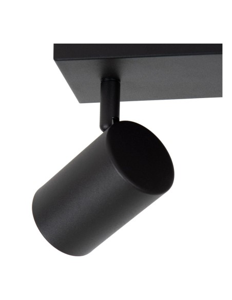 Plafonnier Led  2xGU10 40 W Dimmable Métal Noir - Lucide - Amigo