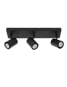 Plafonnier Led  3xGU10 40 W Dimmable Métal Noir - Lucide - Amigo 2