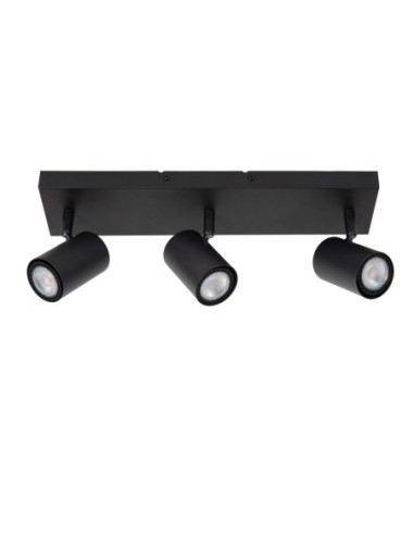 Plafonnier Led  3xGU10 40 W Dimmable Métal Noir - Lucide - Amigo