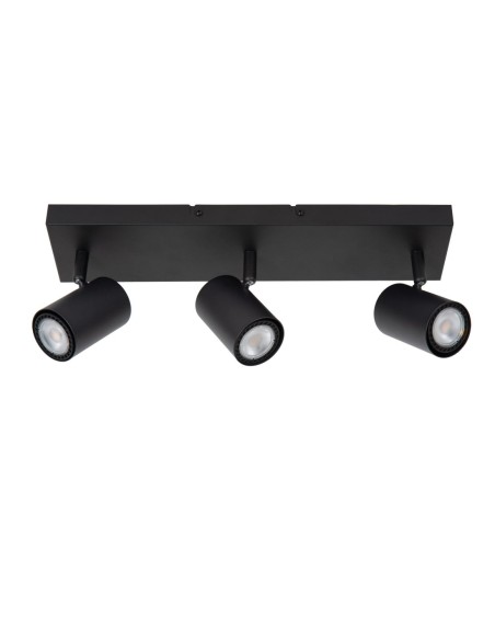 Plafonnier Led  3xGU10 40 W Dimmable Métal Noir - Lucide - Amigo