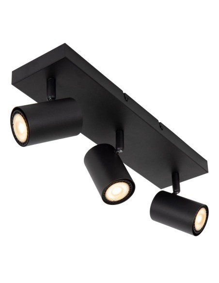 Plafonnier Led  3xGU10 40 W Dimmable Métal Noir - Lucide - Amigo