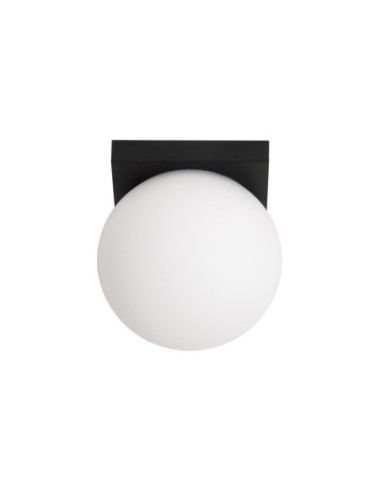Plafonnier Salle de bains Diam. 13,5 cm LED  1x12W 1800K/3000K IP40 Noir - Lucide - Tassa