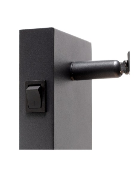 Applique murale 40 W 1xGU10 Verre Fumé et Noir - Lucide - UPTON