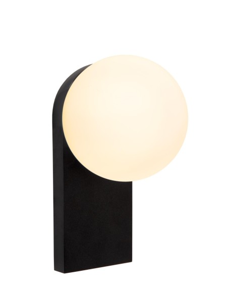 Applique murale Salle de bains LED 1x10W 1800K/3000K IP44 Noir - Lucide - Tassa