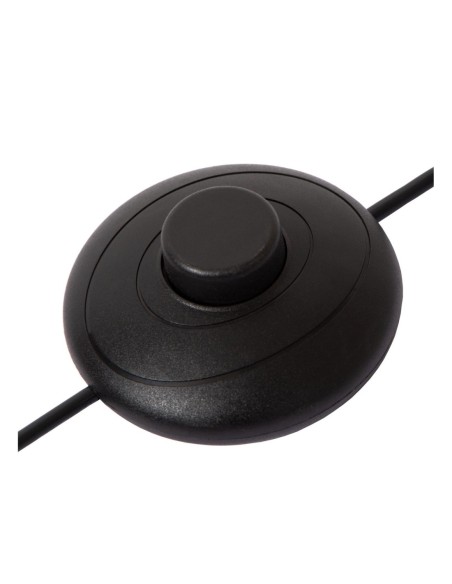 Lampadaire 40W  3xGU10 Verre Fumé et Noir - Lucide - UPTON