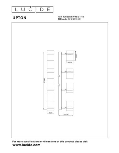 Plafonnier Led IP20 40W 4xGU10 Verre Fumé - Lucide - UPTON