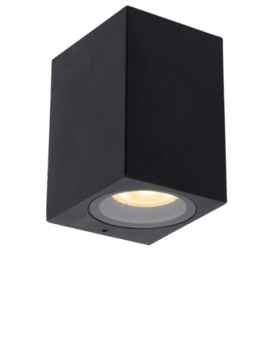 Applique murale cubique1xGU10 noire - Lucide - Zaro