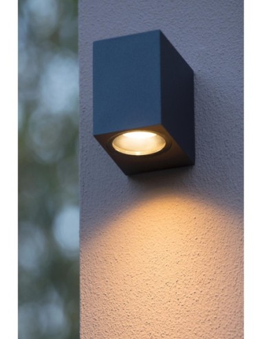 Lucide - Zaro - Applique murale cubique1xGU10 noire