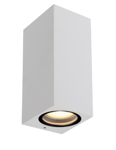 Applique murale rectangulaire 2xGU10 blanche - Lucide - Zaro