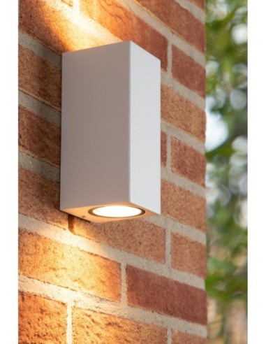 Lucide - Zaro - Applique murale rectangulaire 2xGU10 blanche