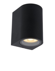 Applique murale cylindrique 1xGU10 noire - Lucide - Zaro