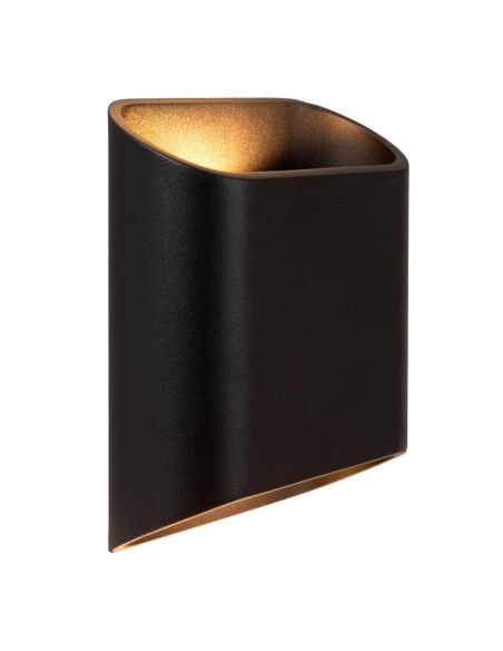 Applique murale Int/Ext LED Dim. 2x5W 2700K IP65 Noir - Lucide - Atila