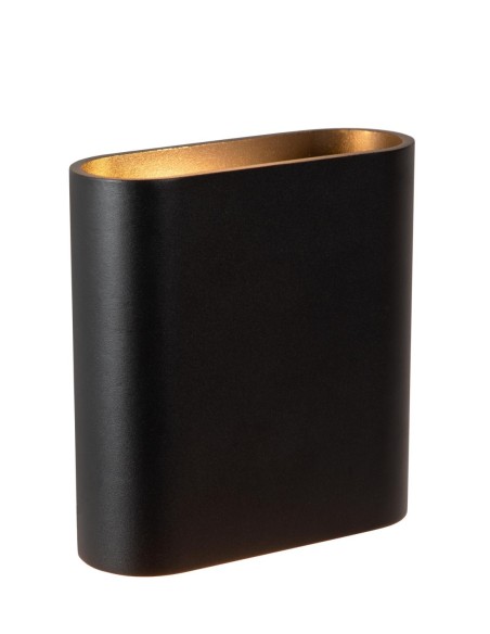 Applique murale Int/Ext LED 2x5W 2700K 200 Lm IP54 Noir - Lucide - ATILA