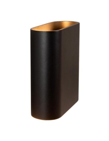 Applique murale Int/Ext LED 2x5W 2700K 200 Lm IP54 Noir - Lucide - ATILA