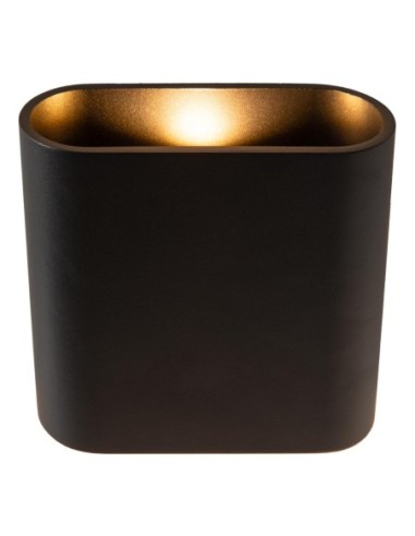 Applique murale Int/Ext LED 2x5W 2700K 200 Lm IP54 Noir - Lucide - ATILA