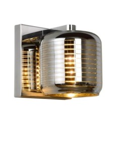 Applique murale 1xG9  42 W Dimmable  Métal et verre Chrome- Lucide - ERYN