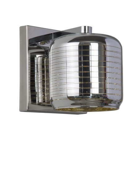 Applique murale 1xG9  42 W Dimmable  Métal et verre Chrome- Lucide - ERYN