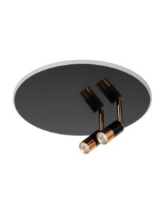 Plafonnier Diam. 40 cm LED CCT 2700K Noir et Or  - Lucide - JUBEL 2