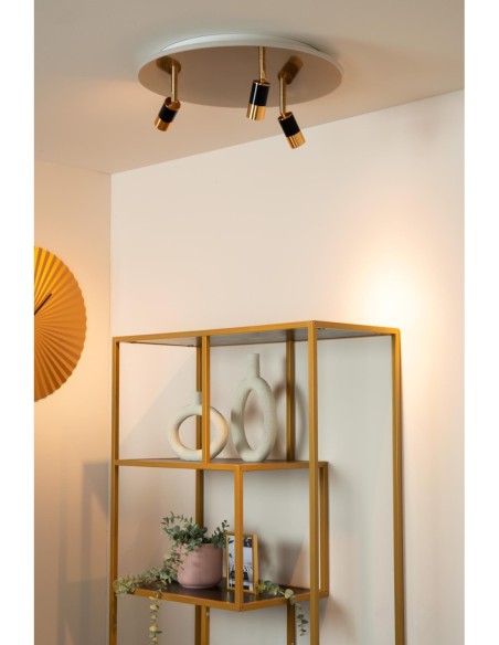 Plafonnier Diam. 48 cm LED CCT 2700K Or Mat / Laiton - Lucide - JUBEL