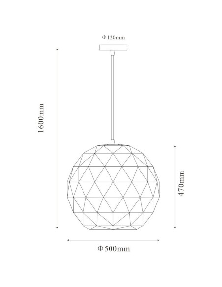 Suspension Led métal ronde blanche Asterope 500 - Deko Light Leluminaireled.com
