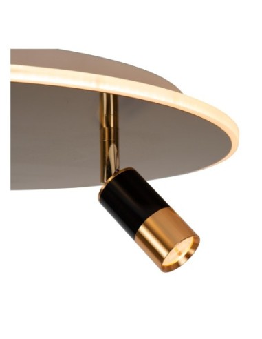 Plafonnier Diam. 48 cm LED CCT 2700K Or Mat / Laiton - Lucide - JUBEL