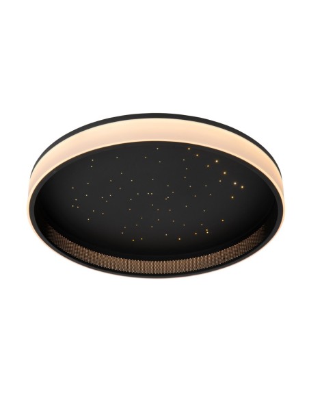 Plafonnier Led dimmable 3 steps 40 cm - CCT - noir - Lucide - Estreja