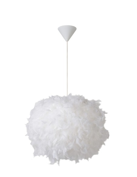 Suspension Diam. 50 cm 1xE27 Dimmable Blanc - Lucide - GOOSY SOFT