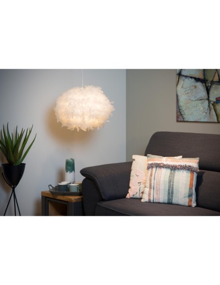 Suspension Diam. 50 cm 1xE27 Dimmable Blanc - Lucide - GOOSY SOFT