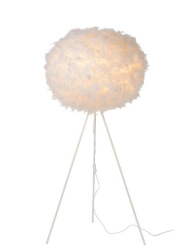 Lampadaire Diam. 50 cm 1xE27 Blanc Dimmable - Lucide - GOOSY SOFT
