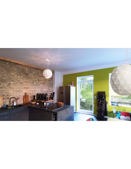 Suspension Led métal ronde blanche Asterope  400 - Deko Light Leluminaireled.com