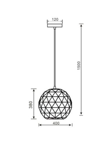 Suspension Led métal ronde blanche Asterope  400 - Deko Light Leluminaireled.com