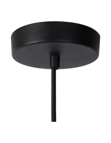 Suspension Diam. 6,5 cm 1xE27 60 W Métal Noir - Lucide - LIONEL