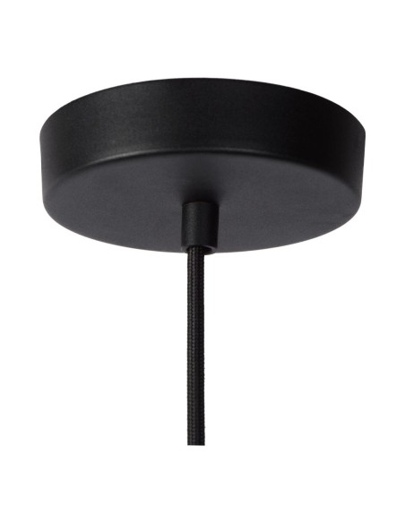 Suspension Diam. 6,5 cm 1xE27 60 W Métal Noir - Lucide - LIONEL