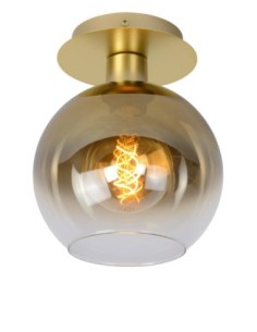 Plafonnier Diam.20 cm 60 W 1xE27 Or Mat / Laiton - Lucide - MARIUS