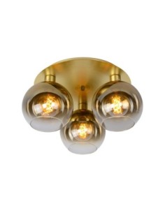 Plafonnier Diam.50 cm 3X60 W 3xE27 Or Mat / Laiton - Lucide - MARIUS