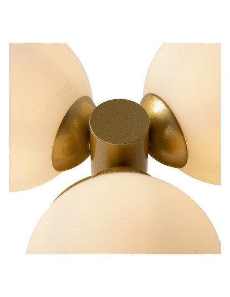 Plafonnier Salle de bains Diam. 28 cm 3xG9 IP44  40 W Or Mat / Laiton - Lucide - TRUDY