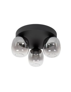 Plafonnier LED Dim. 3x5,6W 3000K 500 LM Métal Noir- Lucide - TAMINO 2