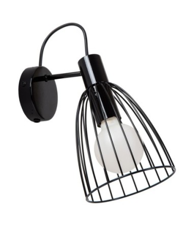 Applique murale 1xE27 40W Dimmable Métal Noir - Lucide - MACARONS