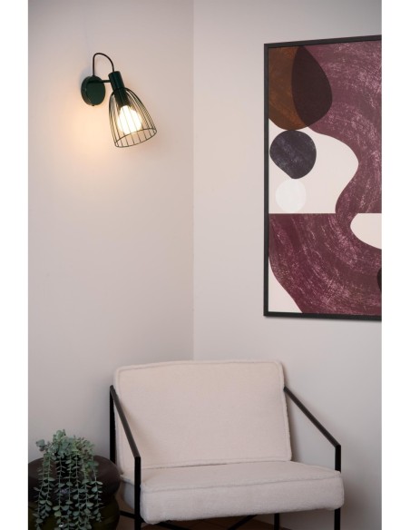 Applique murale 1xE27 40 W Métal Vert Dimmable - Lucide - MACARONS