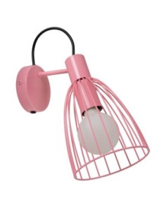 Applique murale 1xE27  40 W Métal Rose Dimmable - Lucide- MACARONS 2
