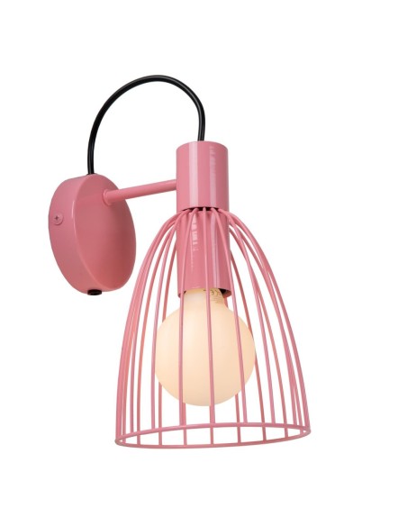 Applique murale 1xE27  40 W Métal Rose Dimmable - Lucide- MACARONS