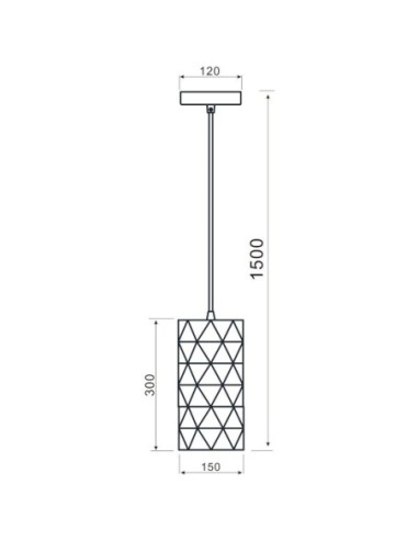 Suspension cylindrique Asterope noire - Deko Light Leluminaireled.com
