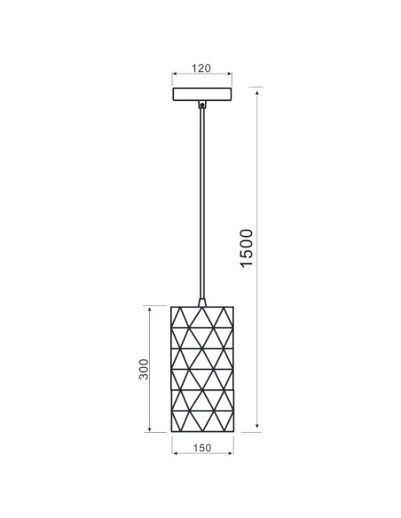Suspension cylindrique Asterope noire - Deko Light Leluminaireled.com