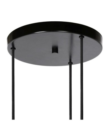 Suspension Diam. 32 cm 3xE27 40 W Dimmable Verre Fumé - Lucide - ORLANDO