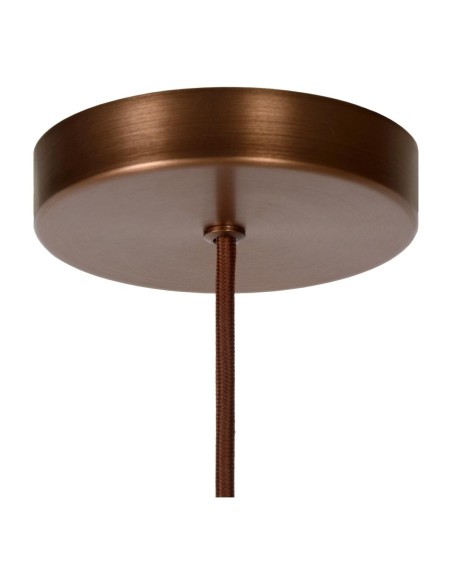 Suspension Diam. 20 cm 1xE27 40 W Dimmable  Ambre - Lucide - TOLEDO