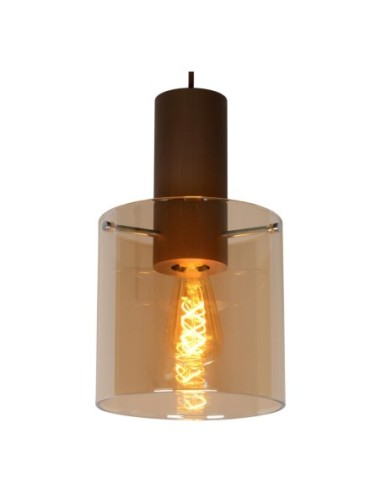 Suspension Diam. 20 cm 1xE27 40 W Dimmable  Ambre - Lucide - TOLEDO